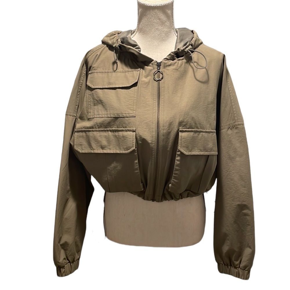 Oak+Fort Cropped Hooded Jacket